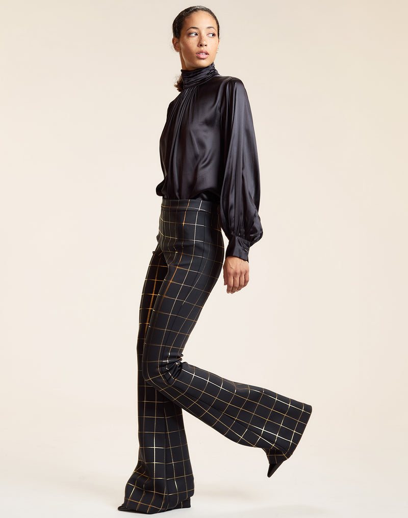 Metallic Bonded Pants