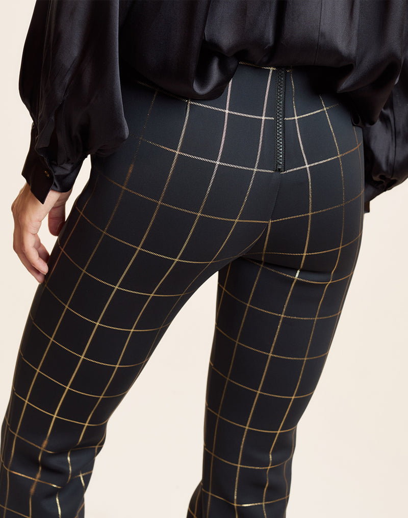 Metallic Bonded Pants
