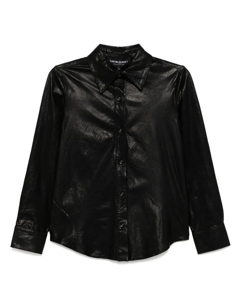 The London Leather Button Up Shirt