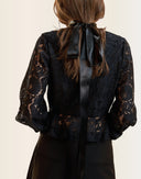 Black lace blouse