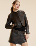 LEATHER Jacket in Brown