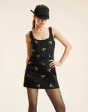 Bouquet Embroidered Dress