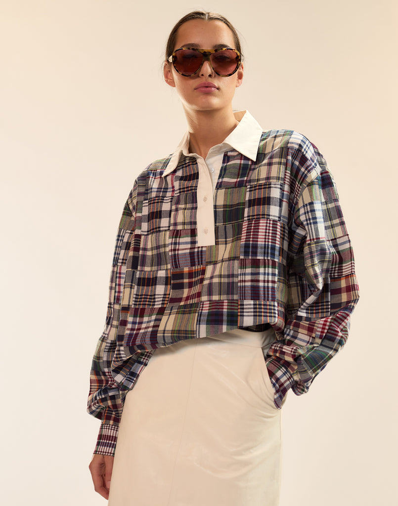 Marisol Madras Rugby Shirt