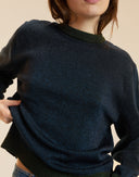 Metallic Knit Crewneck