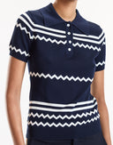 Ziggy Cropped Knit Polo