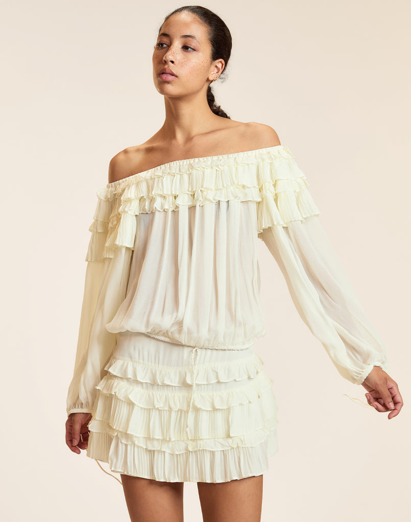 Bella Ruffle Mini Skirt