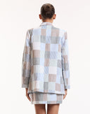 Multi Color Patchwork Blazer