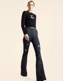 Peek-a-boo Flare Pants