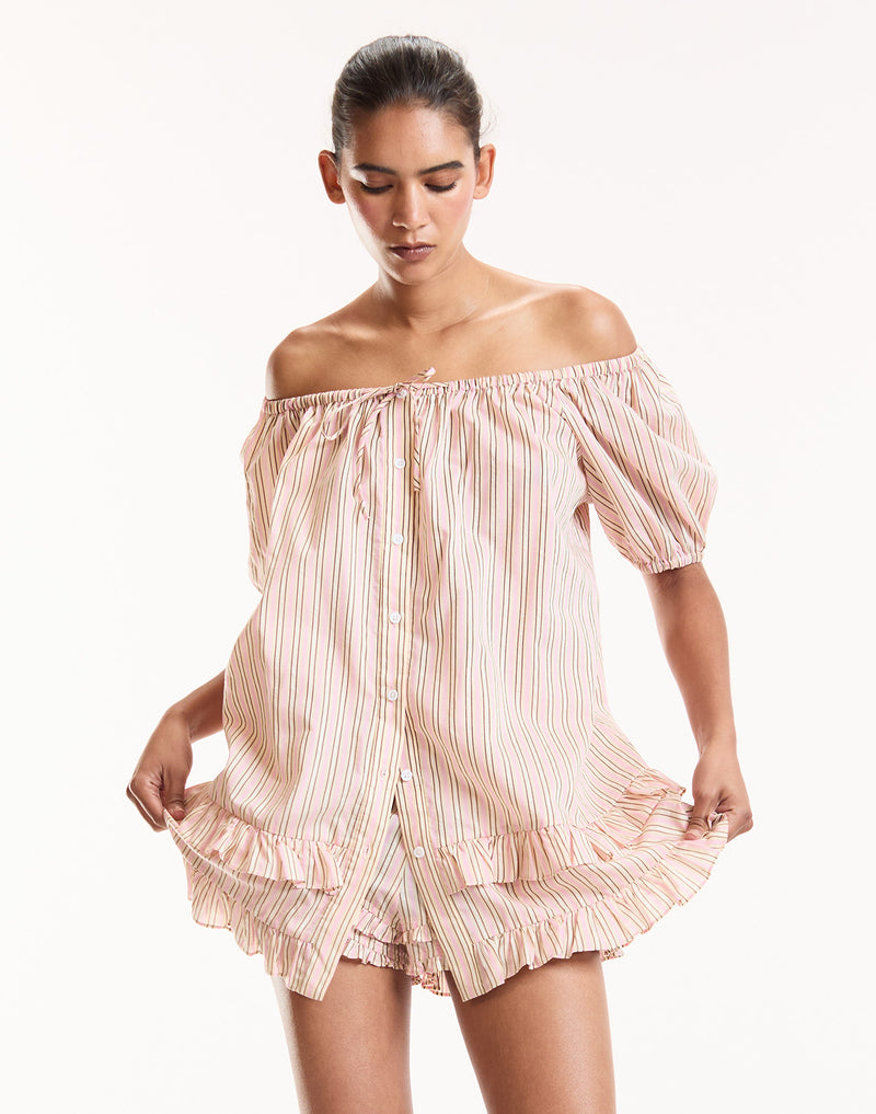 Bardot Stripe Short