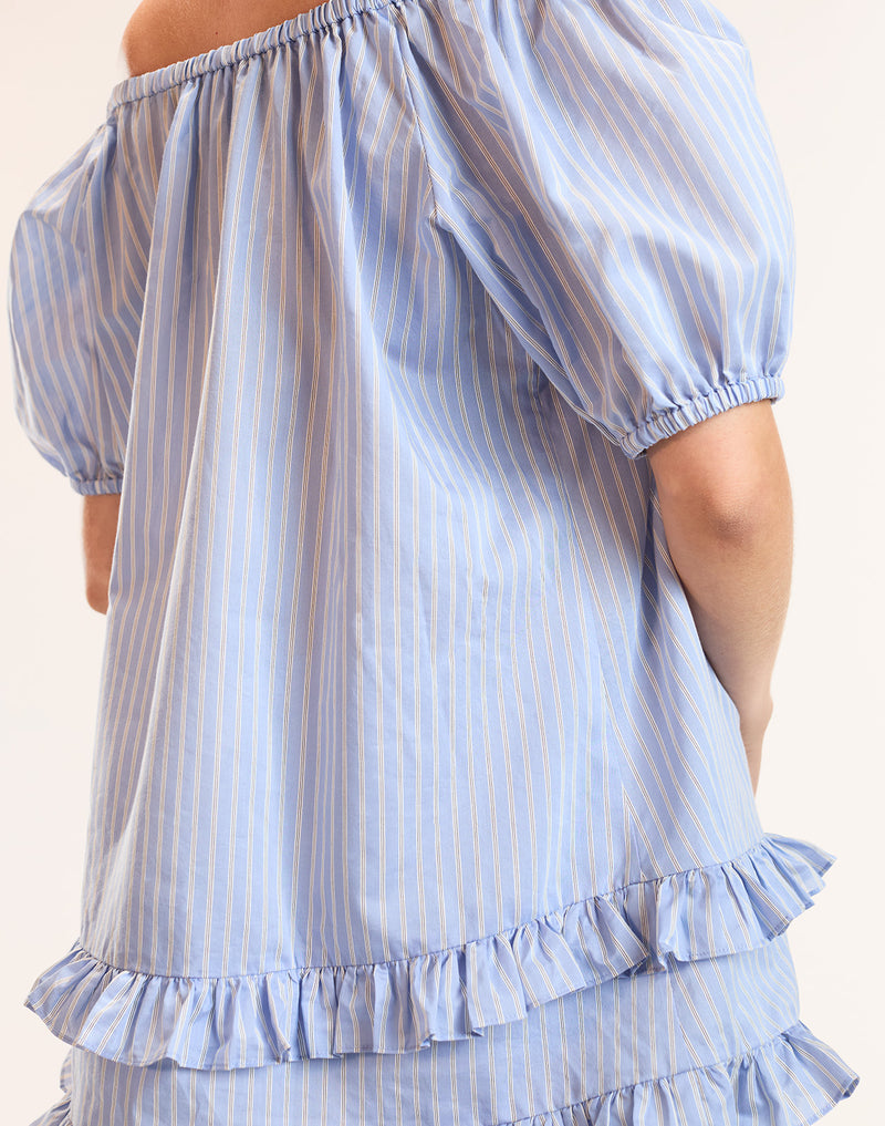Bardot Stripe Top