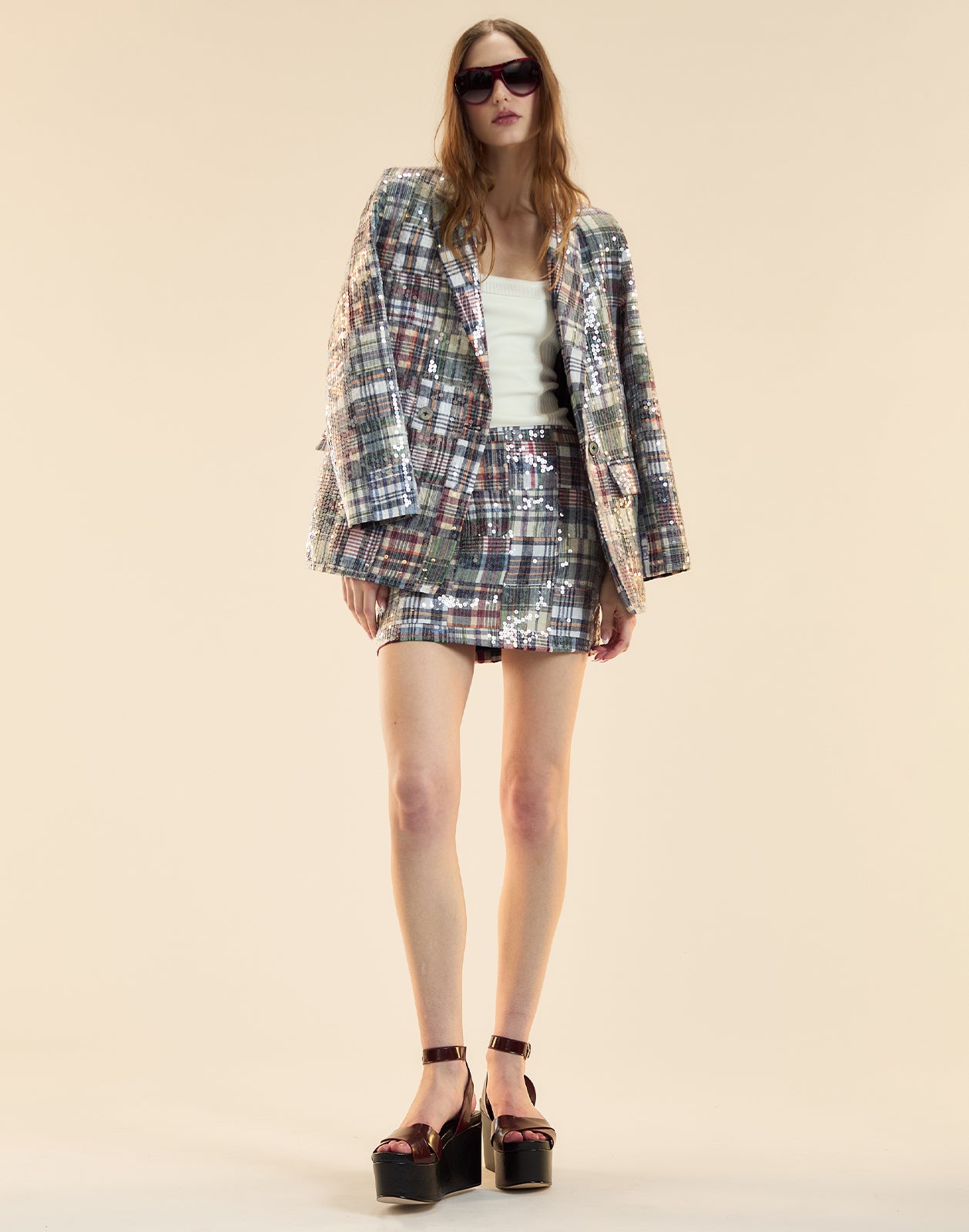 Marisol Madras Mini Skirt