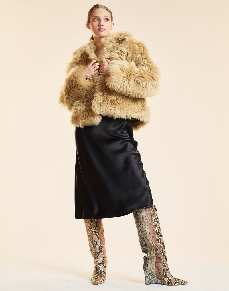 Shearling Cropped Jacket