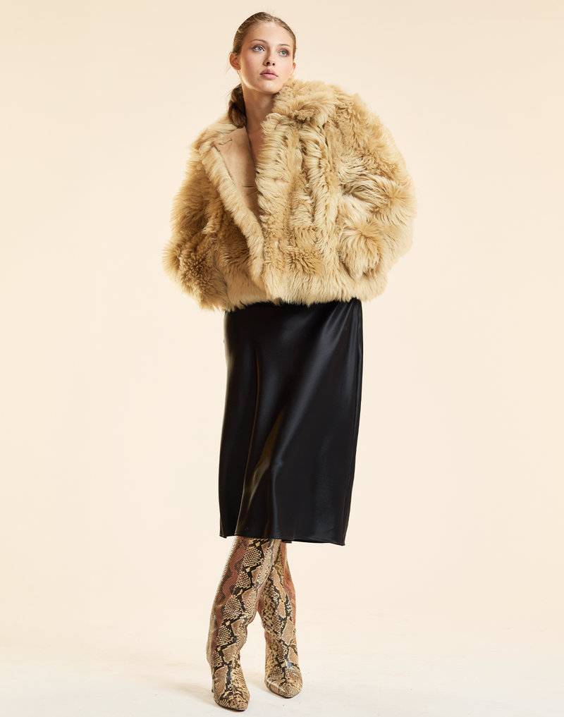 Shearling Cropped Jacket