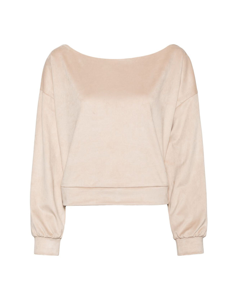 Sleek Ultrasuede Pullover