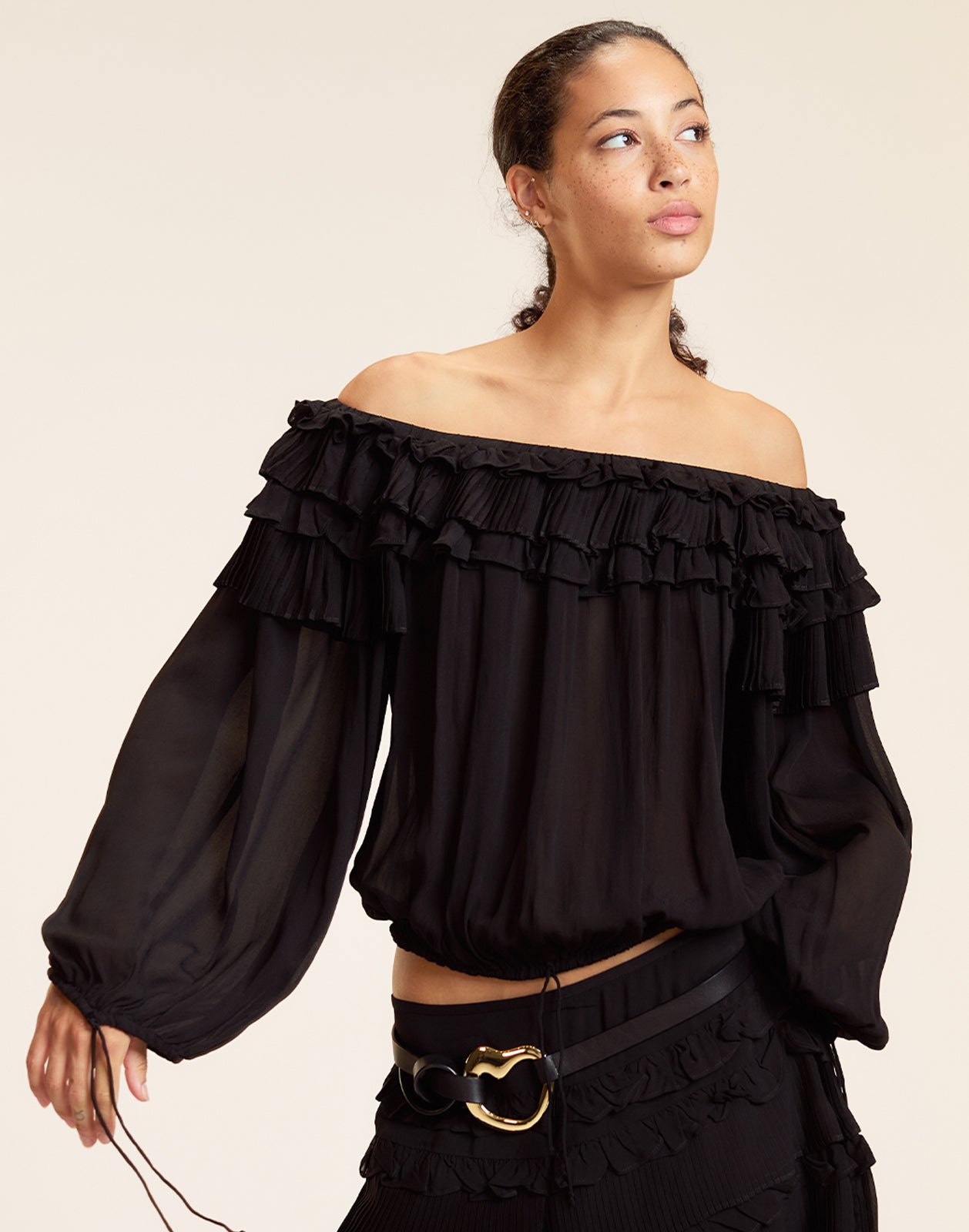 Cynthia Rowley Bella Ruffle Blouse