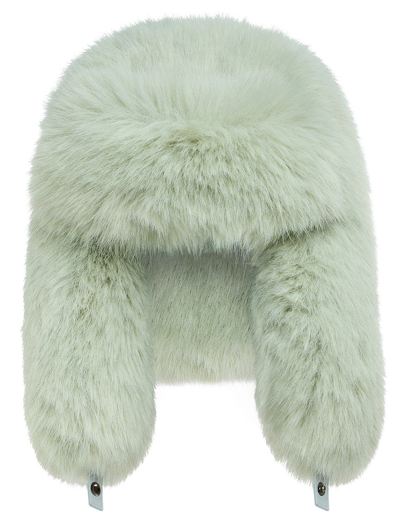 Snow Bunny Trapper Hat in matcha