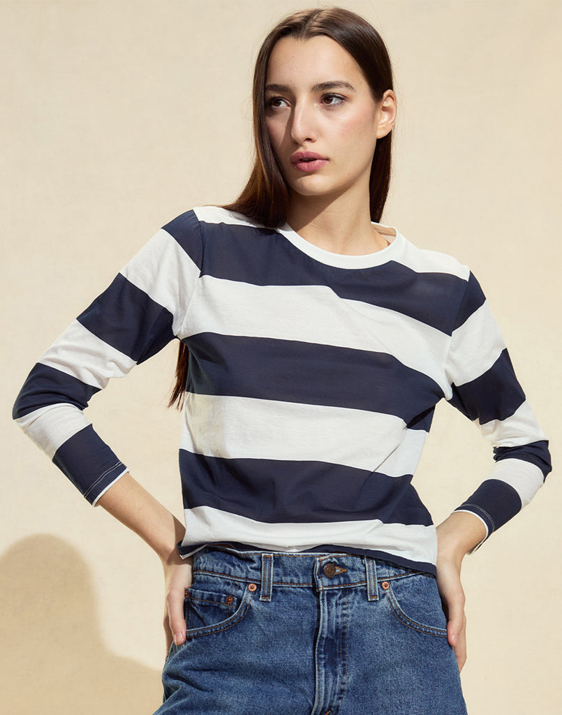 Cynthia Rowley Long Sleeve Everyday Tee