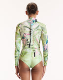 Green Tropical Long Sleeve Wetsuit
