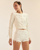 Cynthia Rowley Paloma Shrunken Cardigan