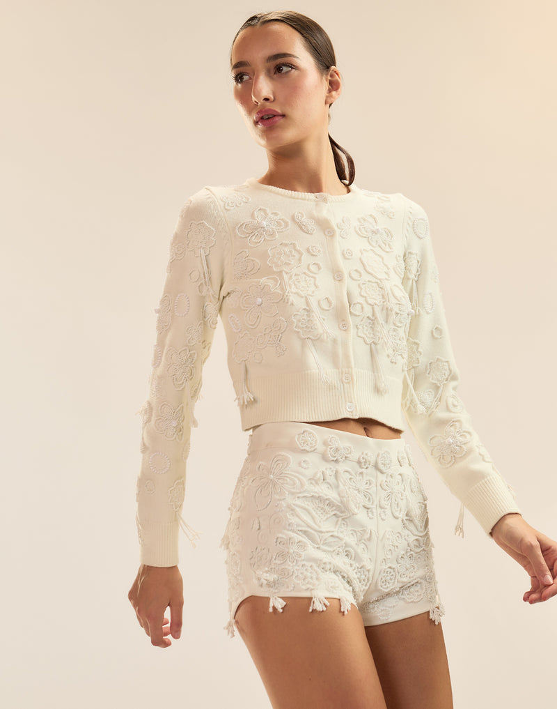 Cynthia Rowley Paloma Shrunken Cardigan