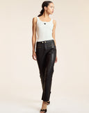 Heart Embroidered Knit Top