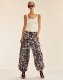 Cynthia Rowley Tribeca Vegan Leather Combo Top
