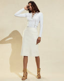 Cynthia Rowley The London Leather Midi Skirt