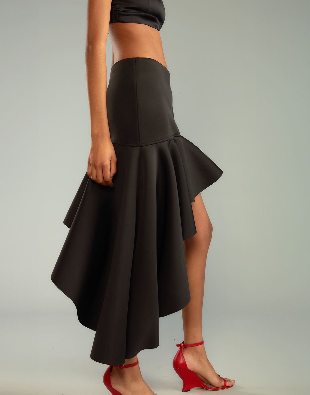 Asymmetrical Bonded Skirt