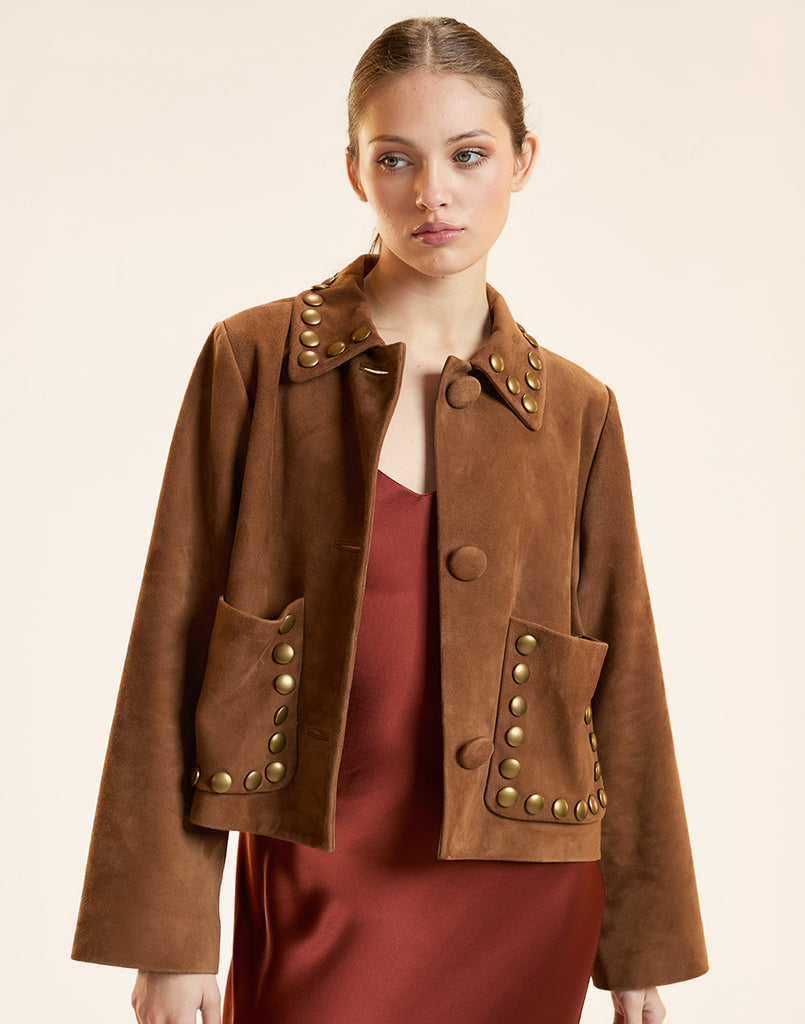 Studded Suede Jacket