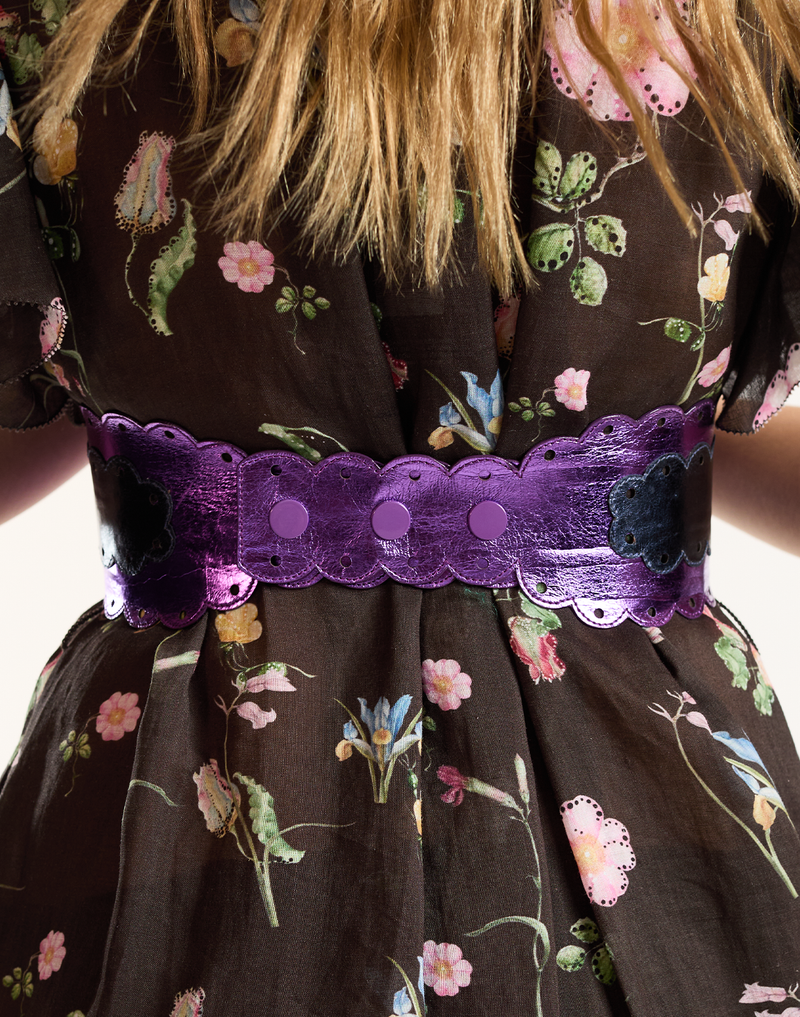 Metallic Scallop Belt