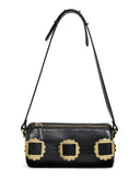 Mini Drum Shoulder Bag in Black
