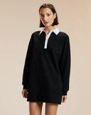  Black Rugby Mini Dress