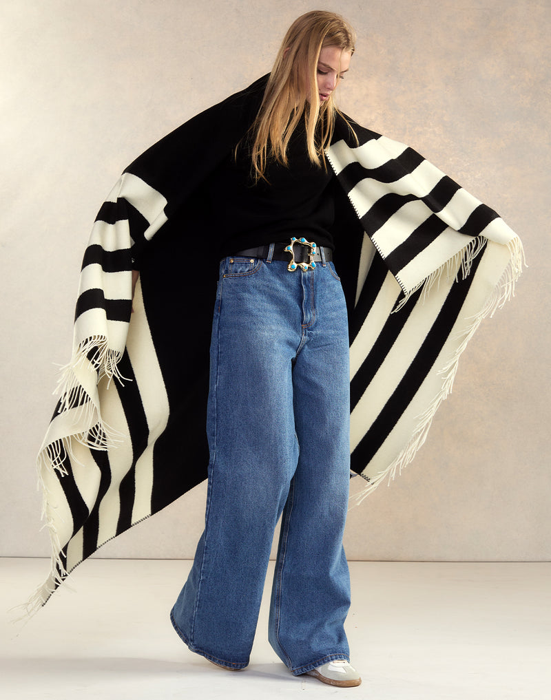 Cynthia Rowley Wool Cashmere Blanket Wrap