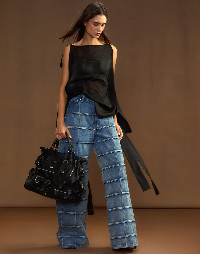 Cynthia Rowley Windswept Silk Blouse