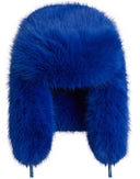 Snow Bunny Trapper hat in Electric Blue