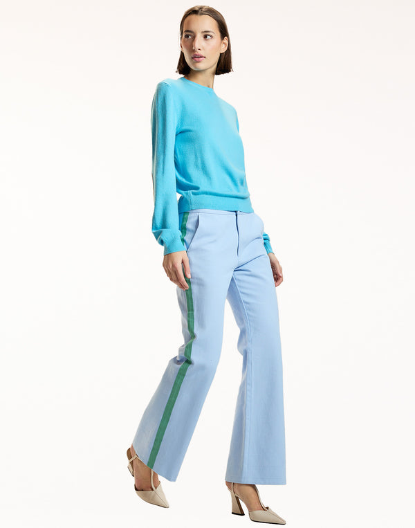 Riley Side Stripe Cropped Flare