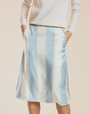 Stripe Collectible Silk Skirt