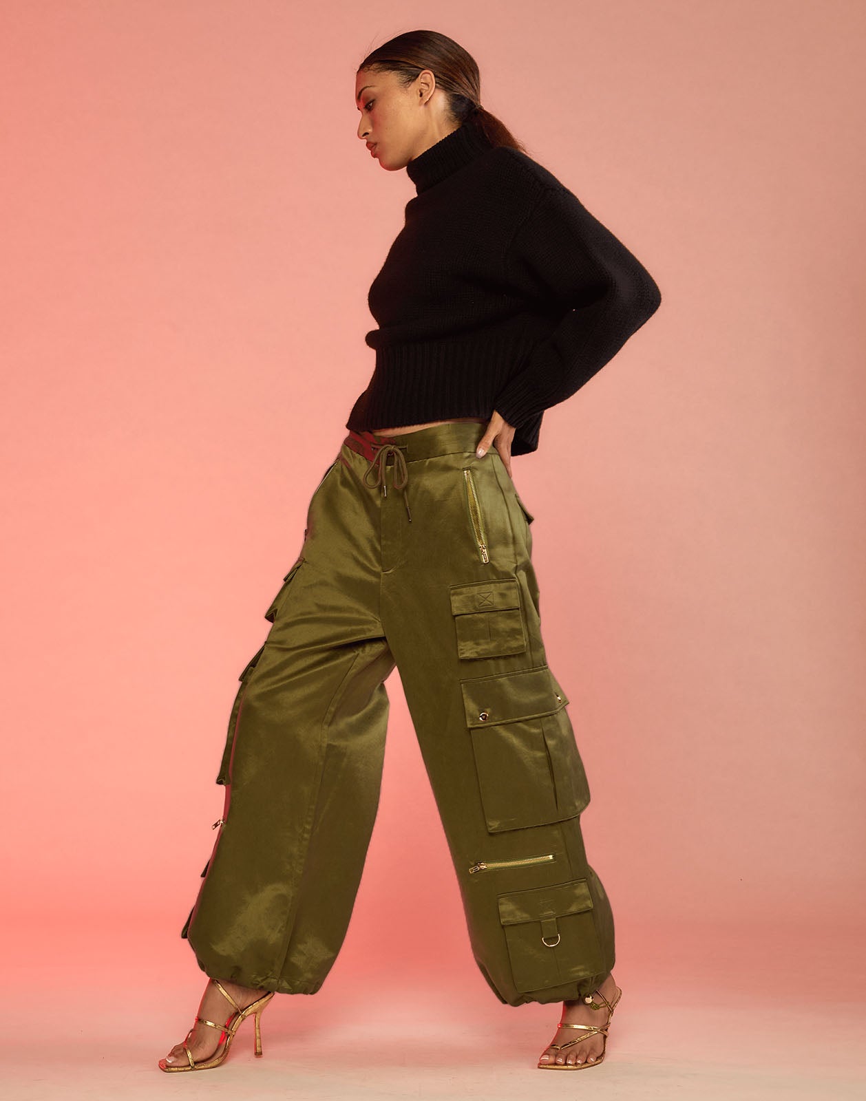Cynthia Rowley S Cargo Pants - Green - Green