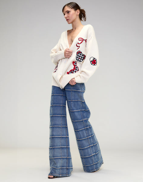 【アウトレット☆送料無料】 Playful Patchwork Cardigan – Cynthia Rowley カーディガン