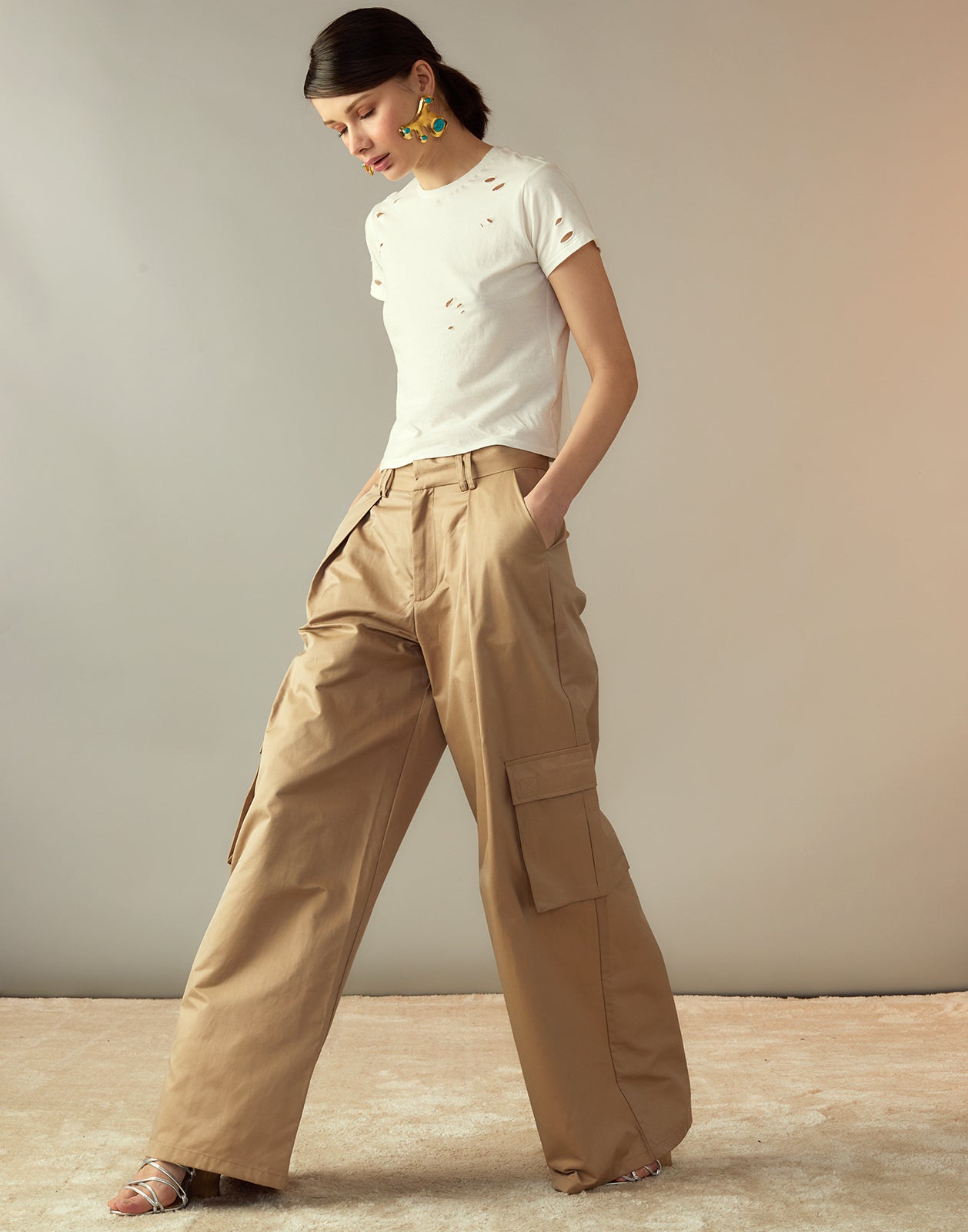 Rodya Womens Latest Fashionable Trendy Cargo Pants