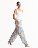 Multi Color Patchwork Cargo Pants  