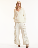 Metallic Cargo Pants