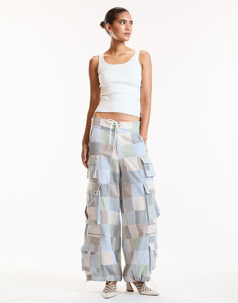 Millie Patchwork Cargo Pants – Cynthia Rowley