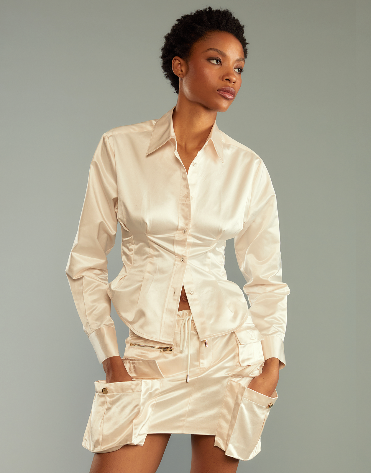 Cargo hot sale skirt set