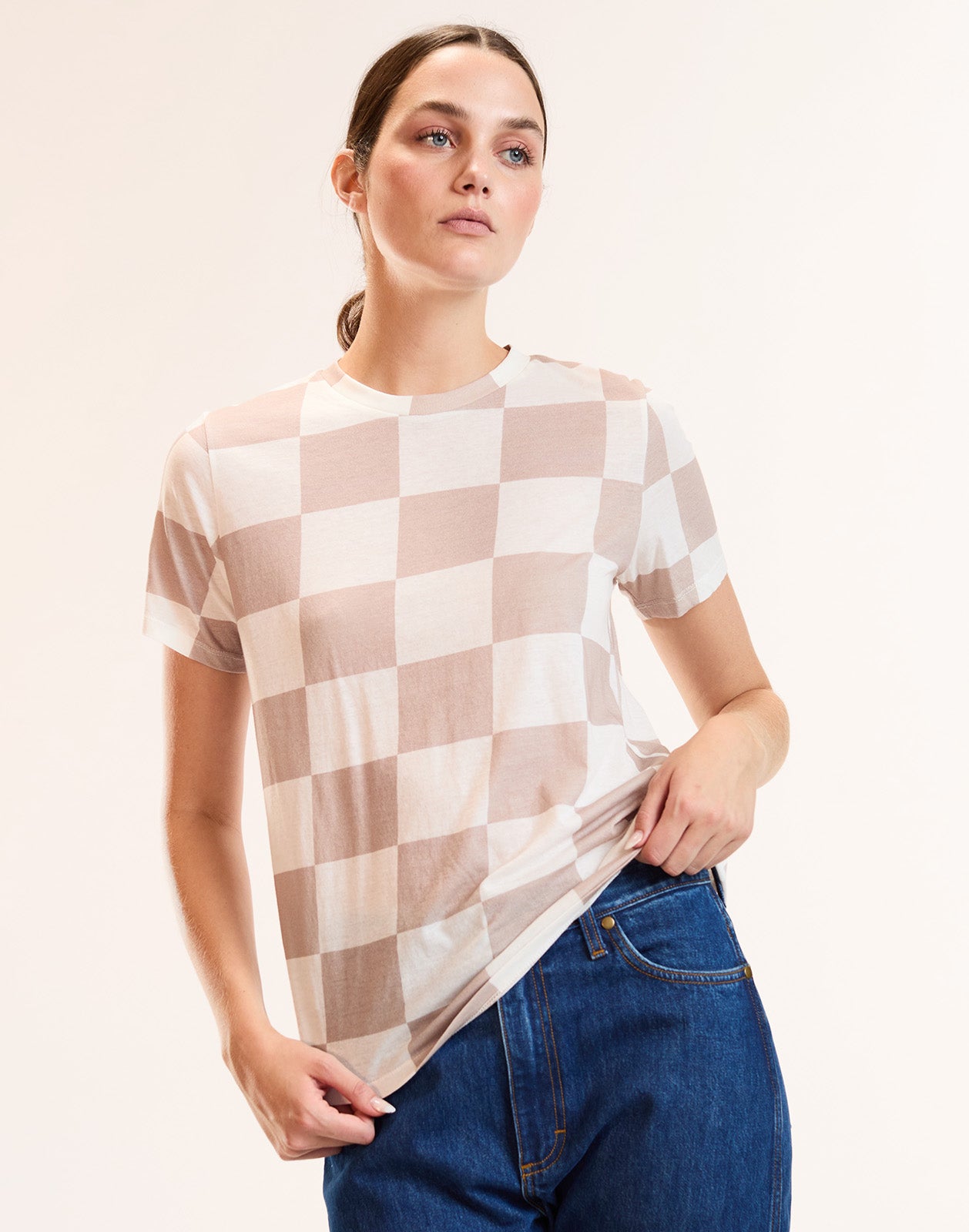 Cynthia Rowley Checkerboard Tee