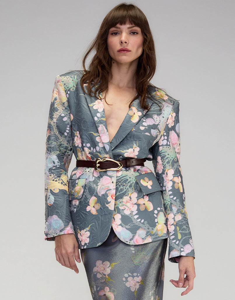 Cynthia Rowley Claude Brocade Blazer