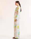 White Floral Cotton PJ Top
