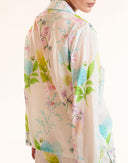 White Floral Cotton PJ Top