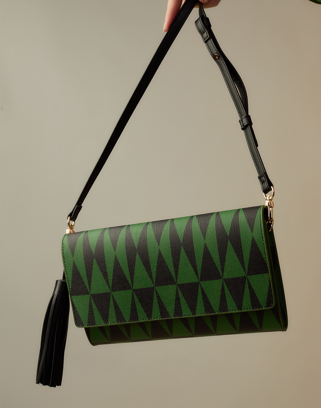 Evergreen Leather Crossbody Purse Cynthia Rowley