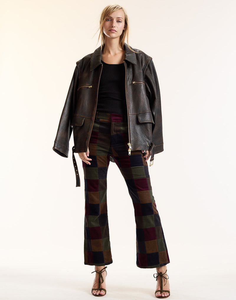 Winona Convertible Leather Jacket